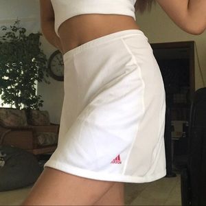 White Adidas tennis skirt